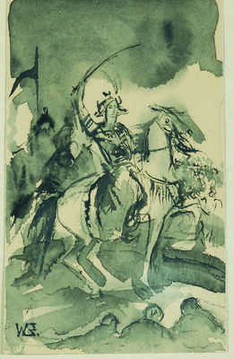 Бехтеев Владимир Георгиевич. Иллюстрация к исторической повести В.Г. Янчевецкого (В. Ян) «Нашествие Батыя»